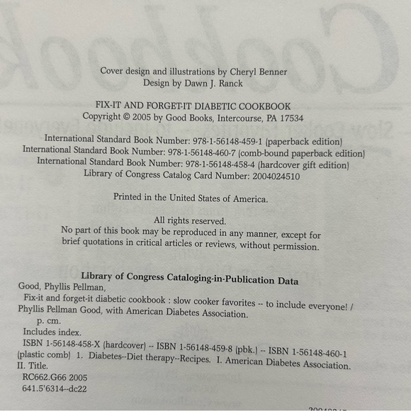 Diabetic Cookbook - Picture 4 of 7